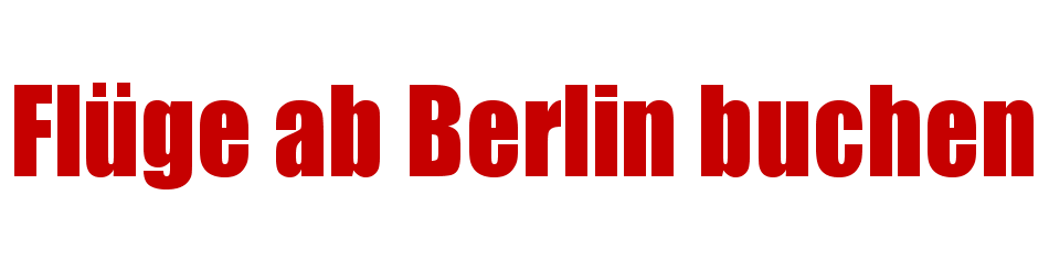 AIR BERLIN im Billig Flug Vergleich