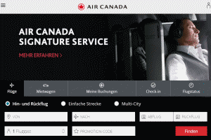 Air Canada Flug buchen (Flugtickets direkt bei Air Canada Airline buchen)