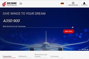 Air China Flug buchen (Flugtickets direkt bei Air China buchen)