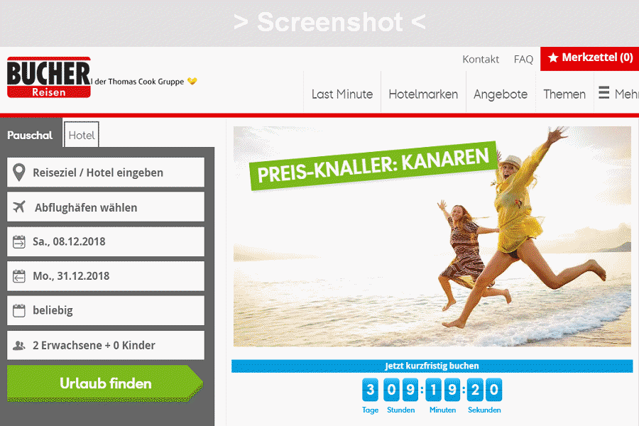 Super Last Minute Reisen - Mit Bucher Reiseangeboten spontan in den Urlaub starten. 