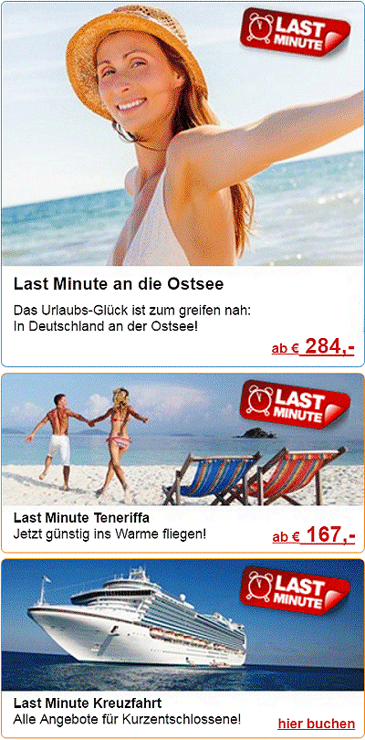 Aktuelle Top Reiseangebote Deutschland / Ostsee: Rgen, Dar, Khlungsborn, Hiddensee und Usedom