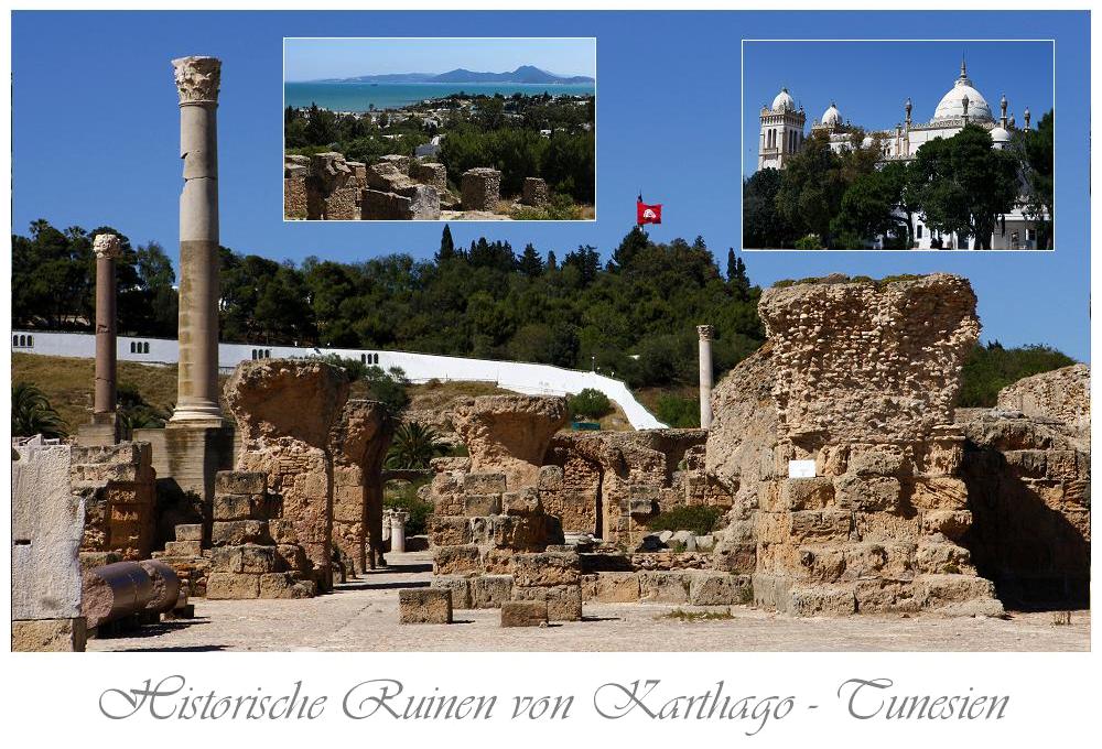 Historische Ruinen von Karthago in Tunis (Tunesien)