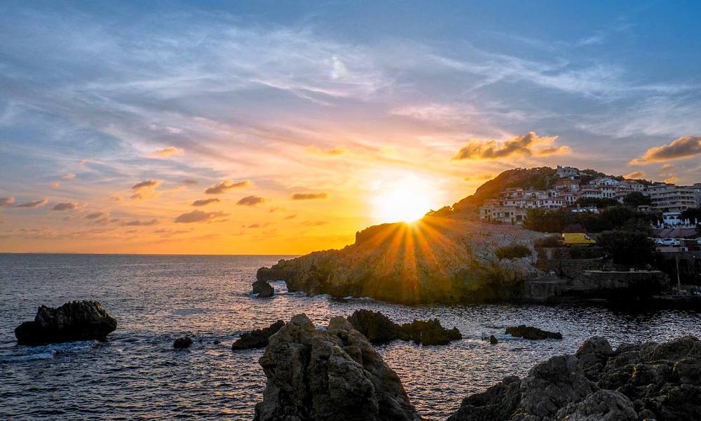 Urlaubsinsel Mallorca Sonnenuntergang