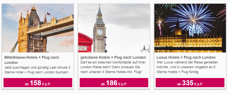 Städtereisen London - Urlaub in der Hauptstadt von Großbritannien - Kurzurlaub mit Buckingham Palast zum Schnäppchenpreis ab € 158.- mit Flug & Hotel buchen
