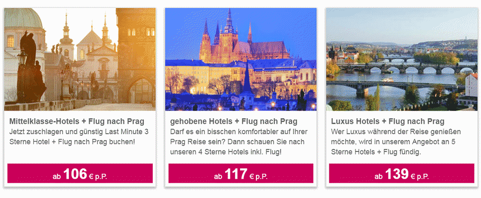 Städtereisen Prag - Urlaub in der tschechischen Hauptstadt Prag - Die goldene Stadt Prag  zum Schnäppchenpreis ab € 106.- mit Flug & Hotel buchen