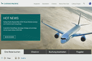 Cathay Pacific Flug buchen (Flugtickets direkt bei Cathay Pacific buchen)