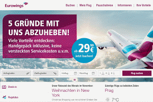 Eurowings Flug buchen (Flugtickets direkt bei Eurowings buchen)