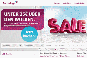 Germanwings Flug buchen (Flugtickets direkt bei Germanwings buchen)