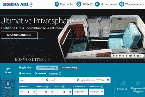Korean Air Flug buchen (Flugtickets direkt bei Korean Air buchen)