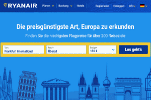 Ryanair Flug buchen (Flugtickets direkt bei Ryanair buchen)