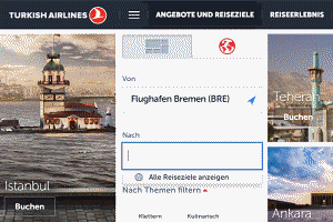 Turkish Airlines Flug buchen (Flugtickets direkt bei Turkish Airlines buchen)