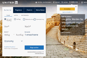 United Airlines Flug buchen (Flugtickets direkt bei United Airlines buchen)
