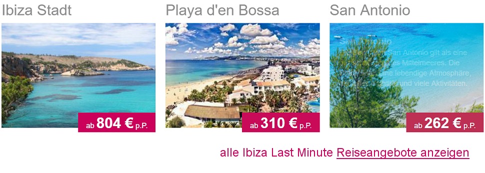 Spanien Last Minute Reisen Flug & Hotel 4 oder 5-Sterne ab  262.-