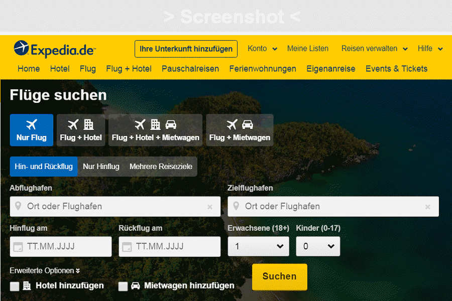 Flug Preise bei Expedia.de in Test: Sind die Flugticket Angebote zu Reisezielen weltweit bei Expedia wirklich gnstig?