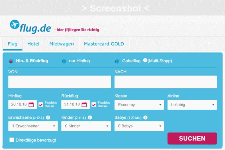 Flug Preise bei Flug.de in Test: Sind die Flugticket Angebote zu Reisezielen weltweit bei Flug wirklich gnstig?